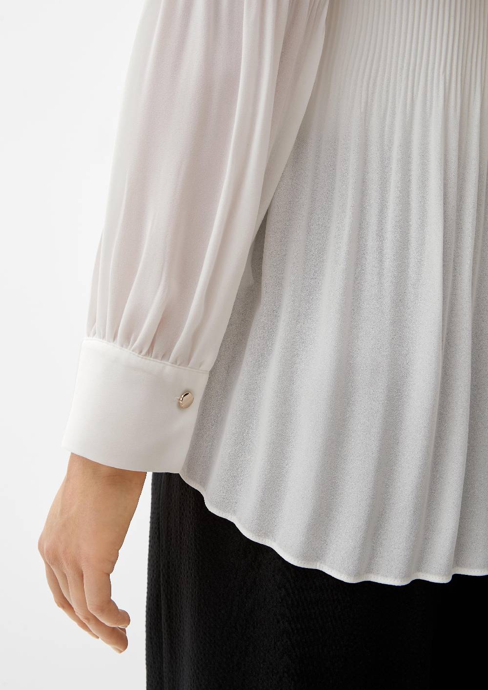 S.Oliver Bluse Mit Plissée-Struktur