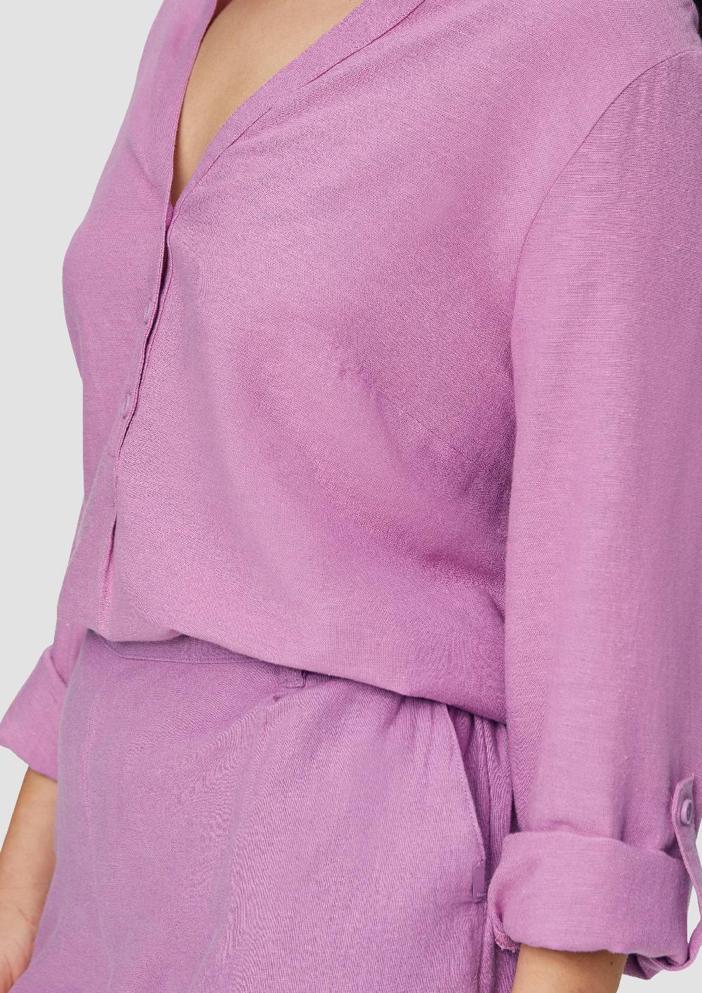 S.Oliver Bluse Mit Stehkragen Und Knopfleiste