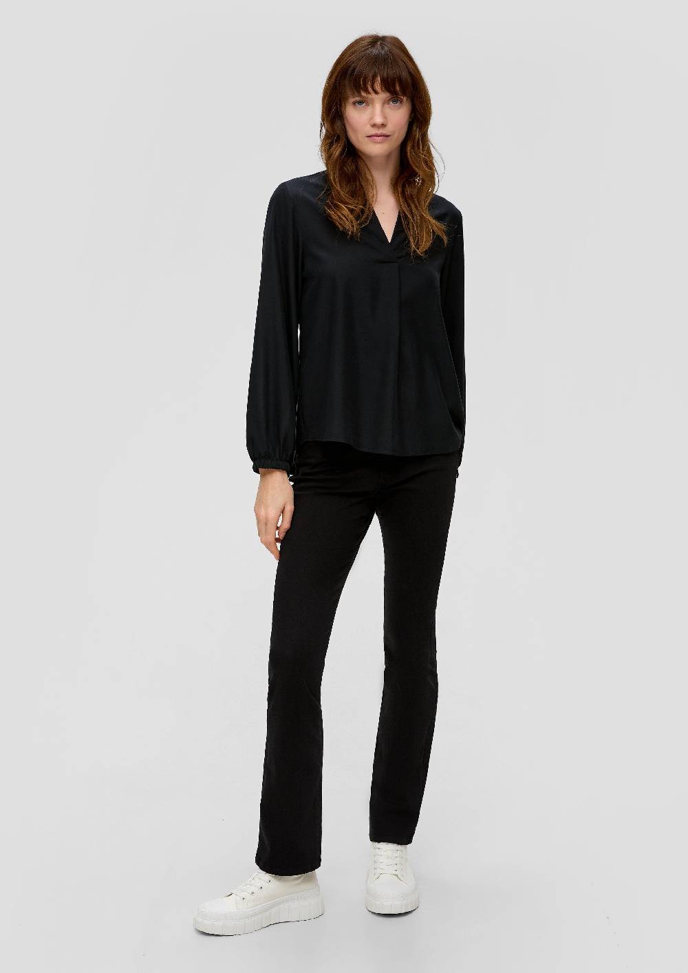 S.Oliver Bluse Mit Tunika-Ausschnitt