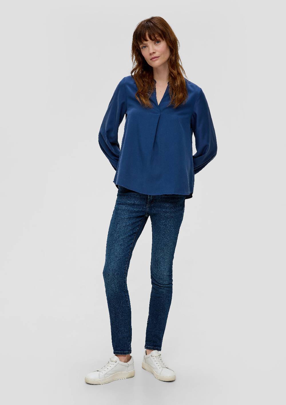 S.Oliver Bluse Mit Tunika-Ausschnitt