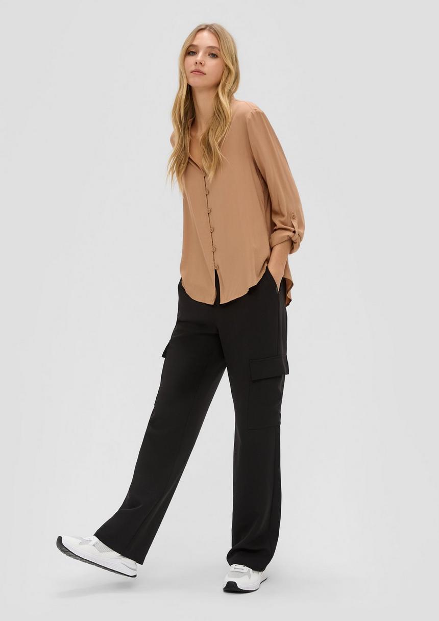 S.Oliver Bluse Mit Turn-up-Funktion