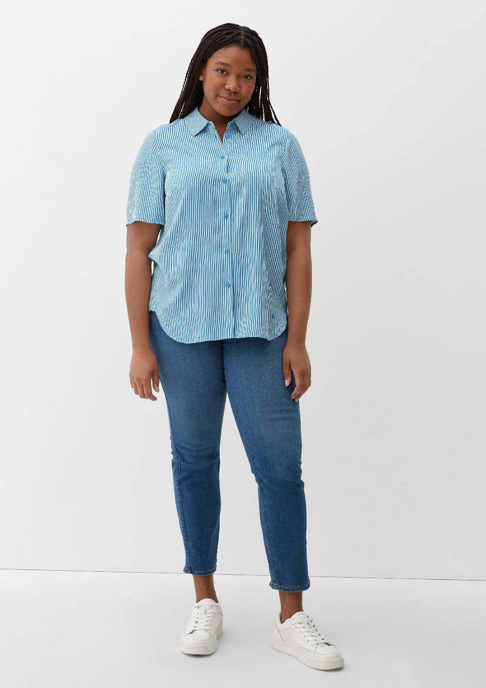 S.Oliver Bluse Mit Webstruktur