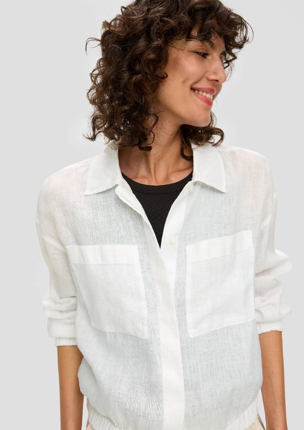 S.Oliver Blusenjacke Aus Leinen