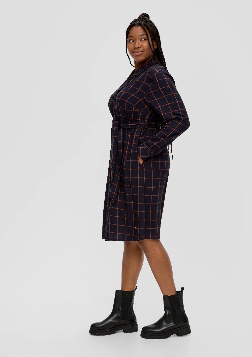 S.Oliver Blusenkleid Aus Viskose