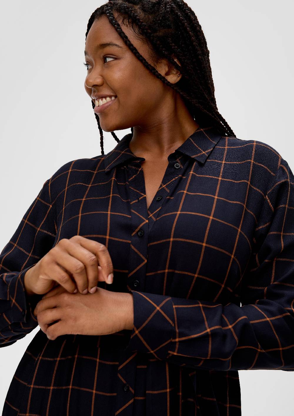 S.Oliver Blusenkleid Aus Viskose