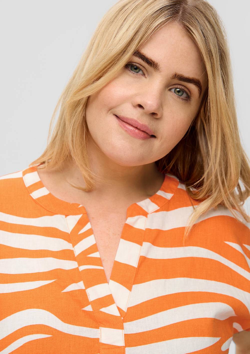 S.Oliver Blusenshirt Aus Leinenmix