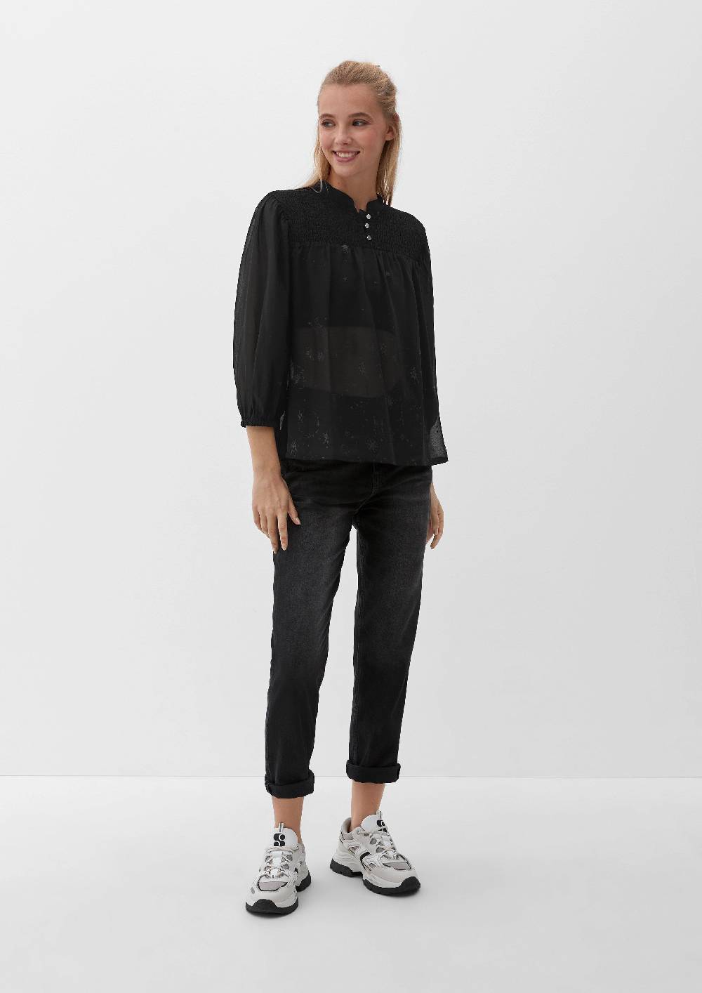S.Oliver Blusenshirt Mit Abstraktem Muster