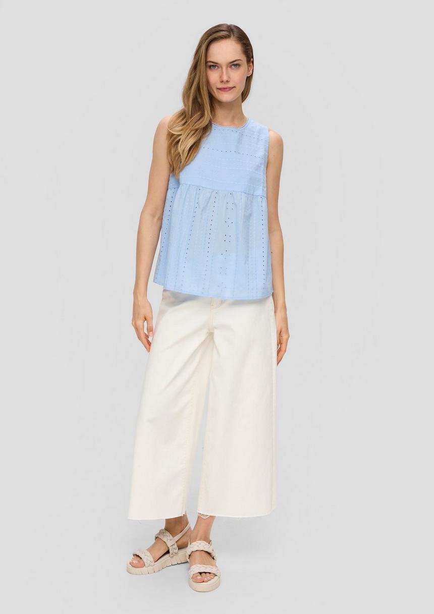S.Oliver Blusenshirt Mit All-over-Stickerei