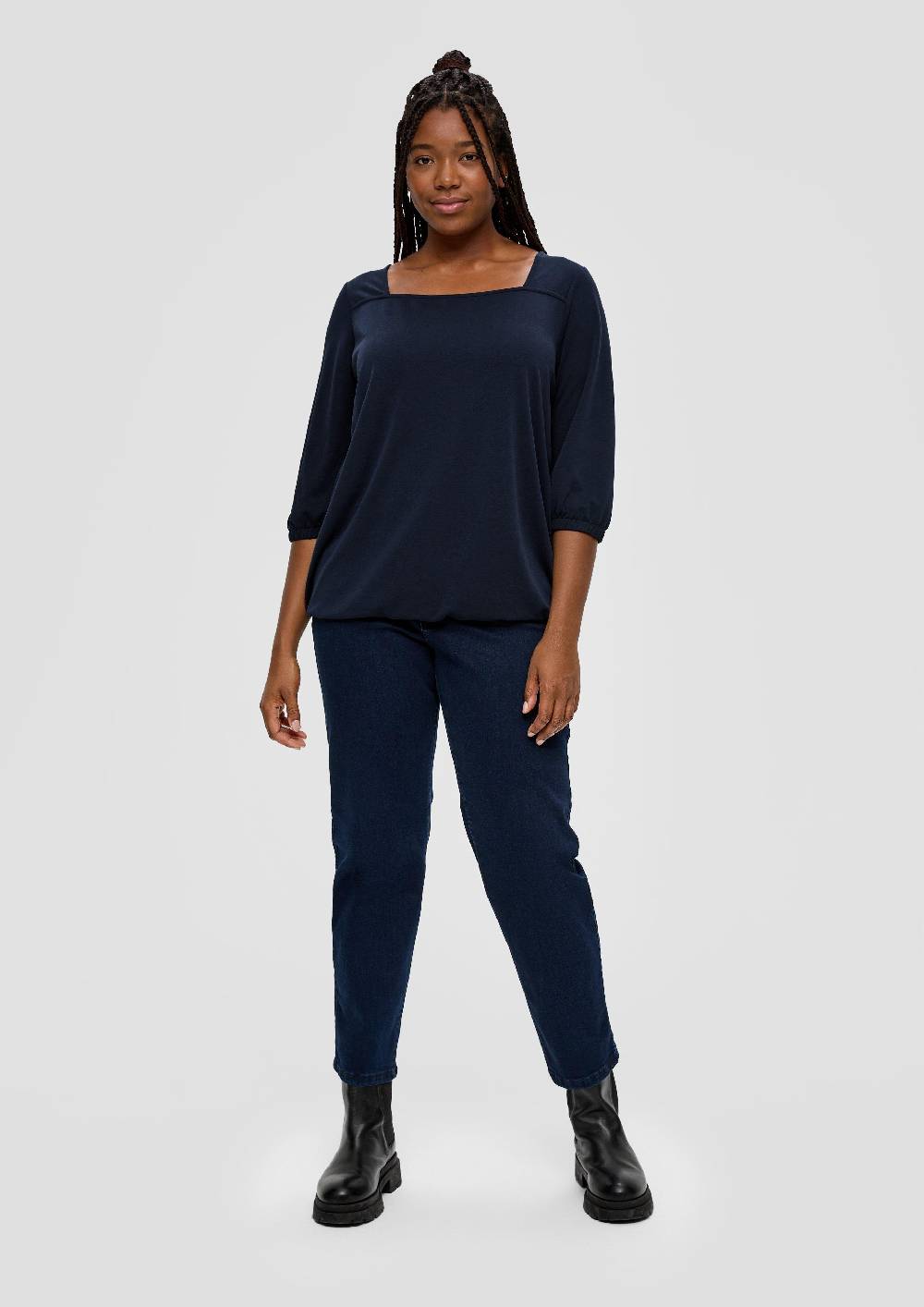 S.Oliver Blusenshirt Mit Piquéstruktur