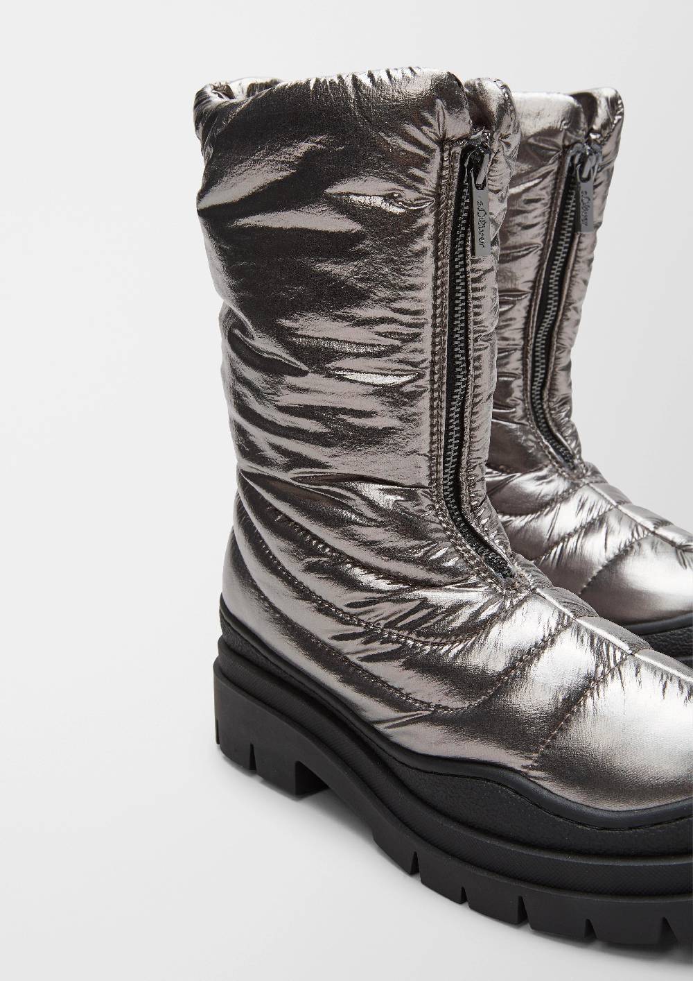 S.Oliver Boots In Metallic-Optik