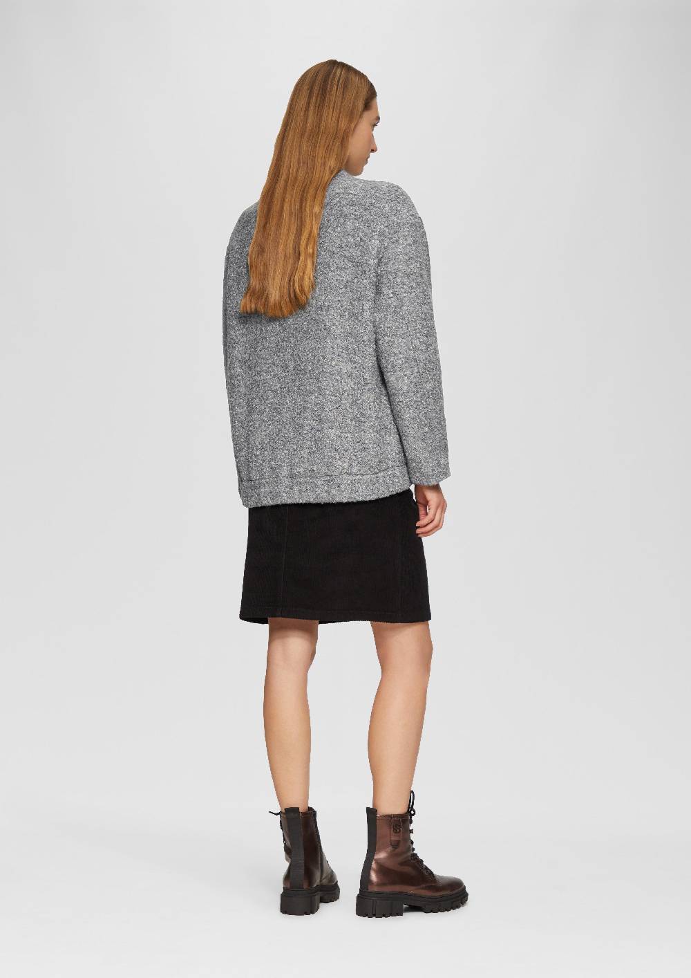 S.Oliver Bouclé-Bomberjacke Aus Wollmix