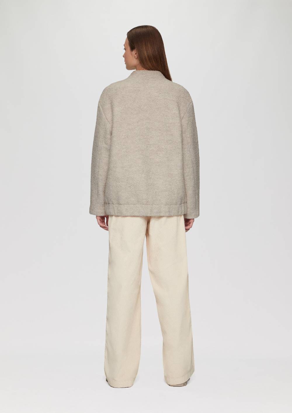 S.Oliver Bouclé-Bomberjacke Aus Wollmix