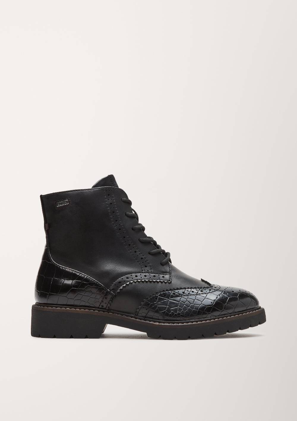 S.Oliver Brouge-Boots In Leder-Optik