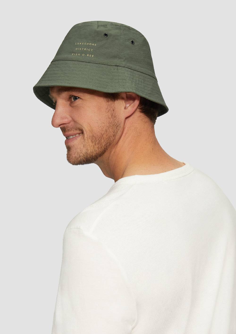 S.Oliver Bucket-Hat Mit Print-Detail