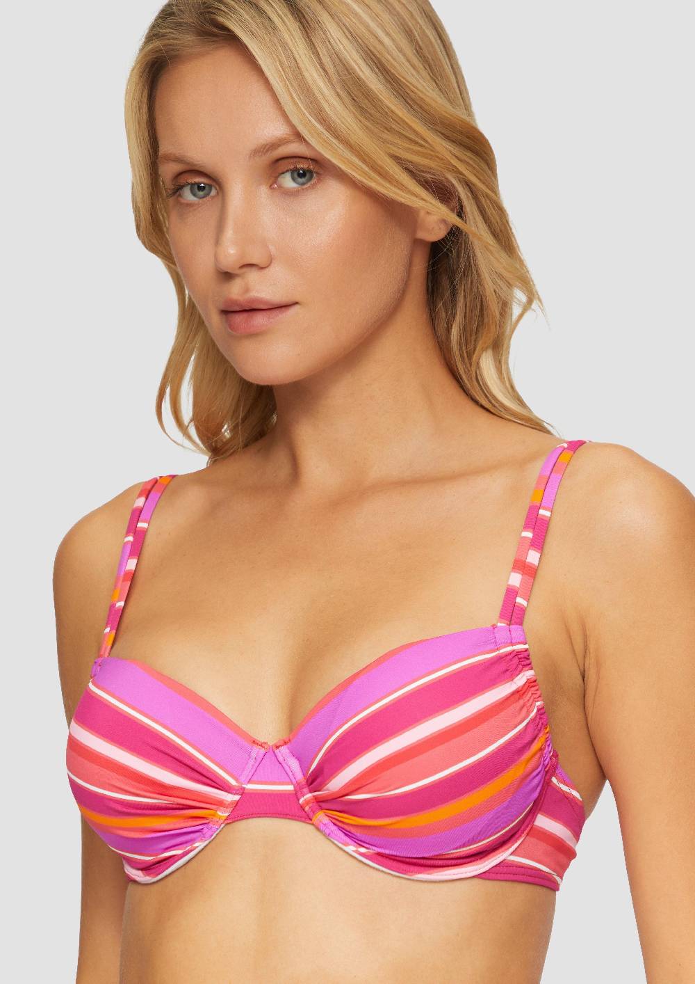 S.Oliver Bügel-Bikinitop Im Streifenlook