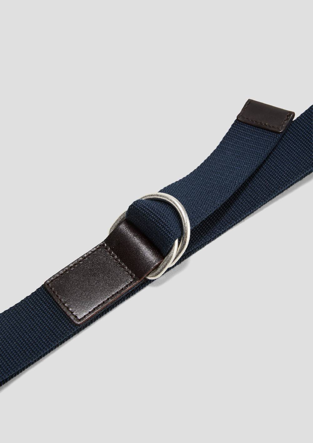 S.Oliver Canvas-Gürtel Mit Doppel-D-Ring-Schließe