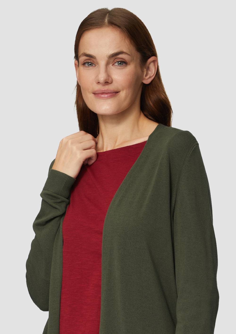 S.Oliver Cardigan Aus Viskose-Baumwollmix