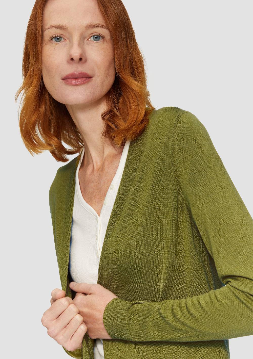 S.Oliver Cardigan Aus Viskose-Baumwollmix