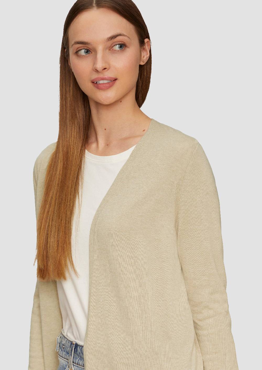 S.Oliver Cardigan Aus Viskose-Baumwollmix