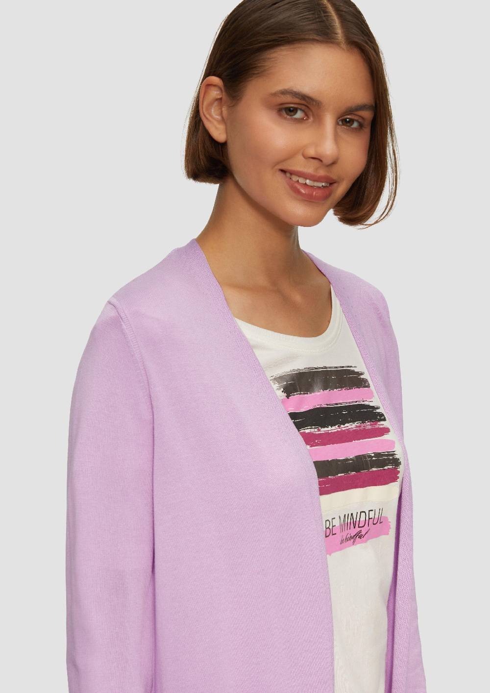 S.Oliver Cardigan Aus Viskose-Baumwollmix
