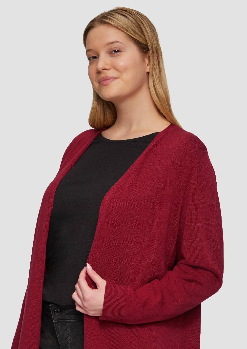 S.Oliver Cardigan Aus Viskose-Baumwollmix