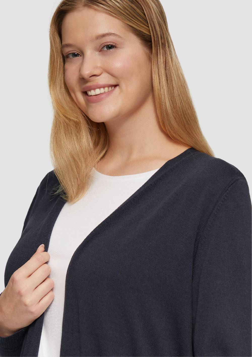 S.Oliver Cardigan Aus Viskose-Baumwollmix