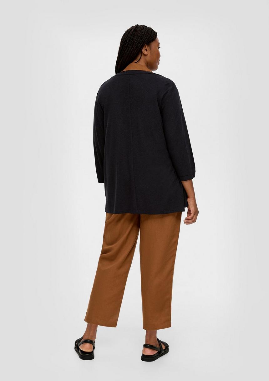 S.Oliver Cardigan Aus Viskosemix Mit Leinen