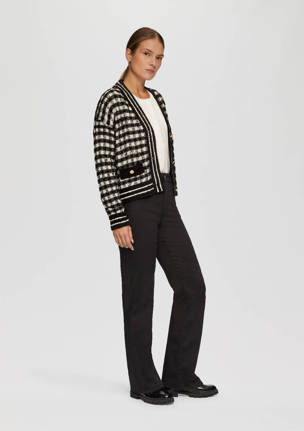 S.Oliver Cardigan Mit Karomuster