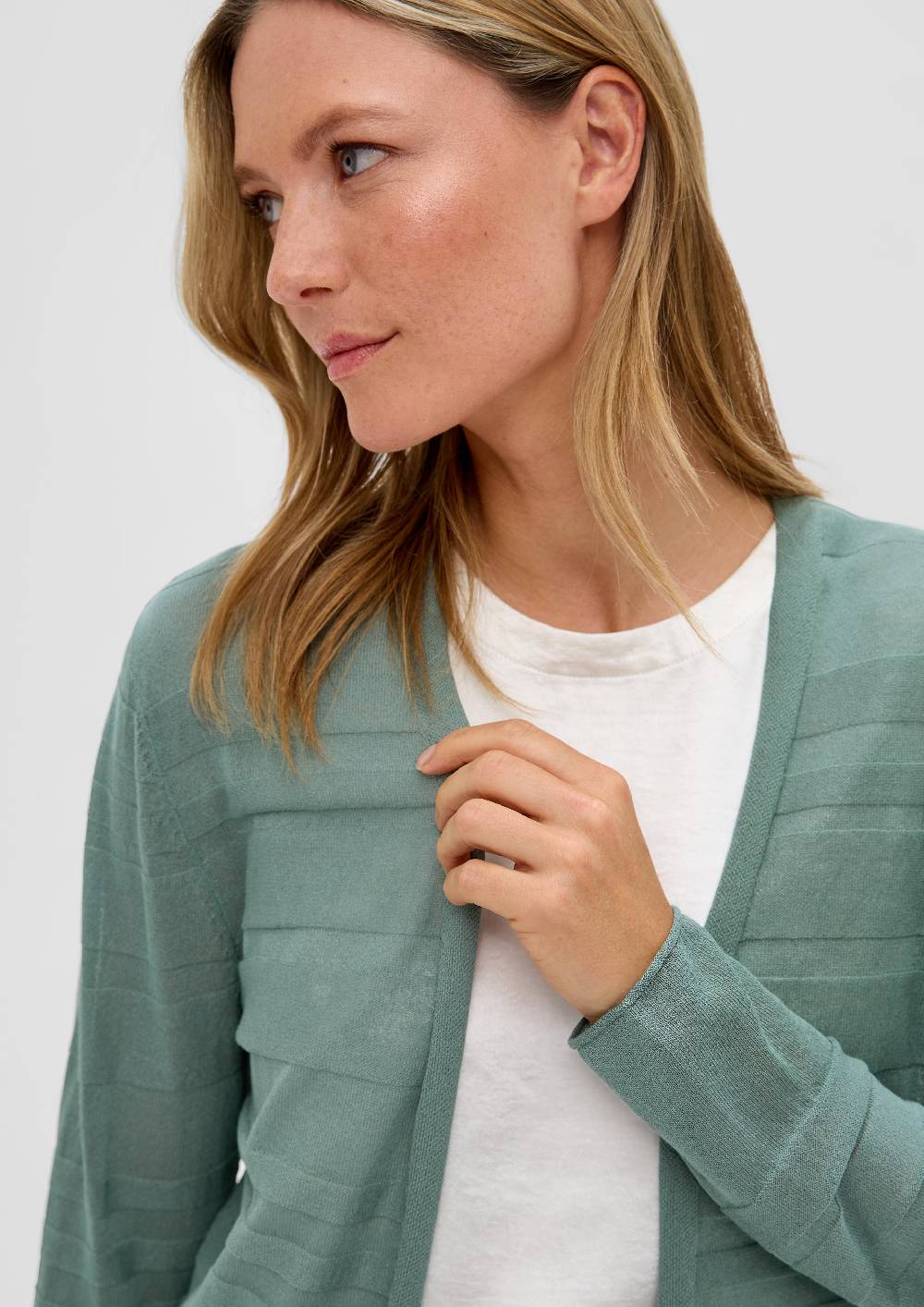 S.Oliver Cardigan Mit Musterstruktur