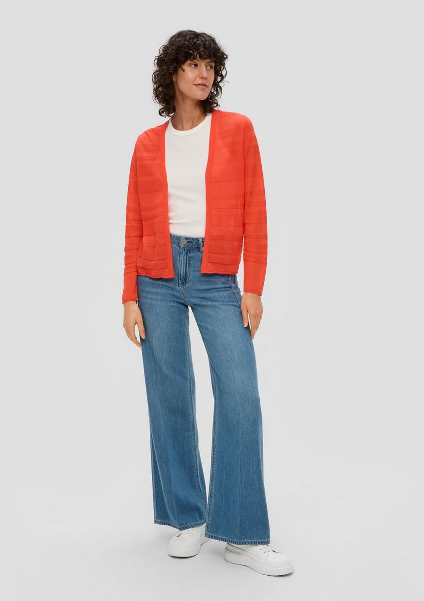 S.Oliver Cardigan Mit Musterstruktur