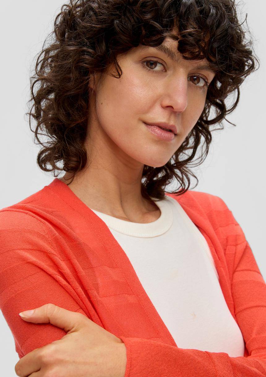 S.Oliver Cardigan Mit Musterstruktur