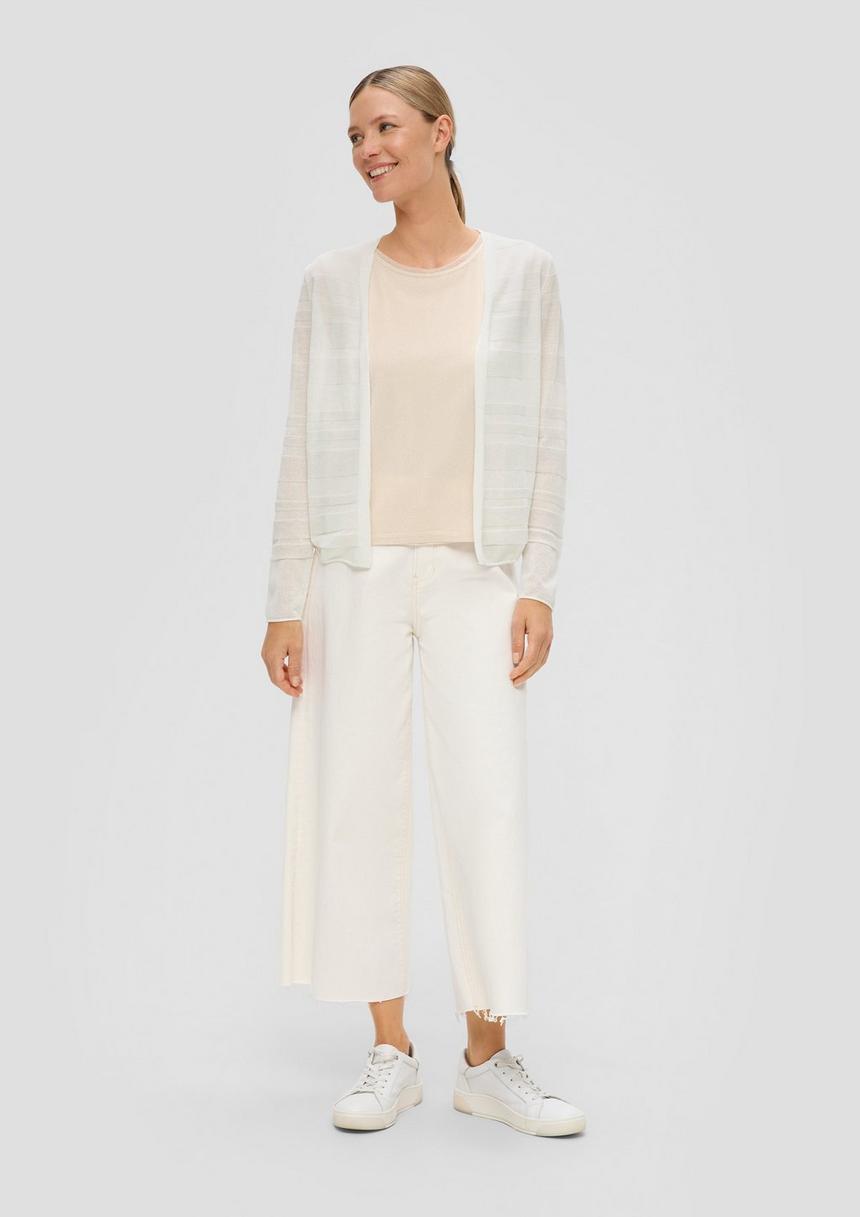 S.Oliver Cardigan Mit Musterstruktur