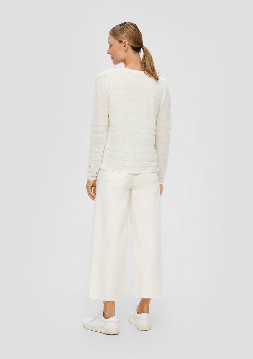 S.Oliver Cardigan Mit Musterstruktur