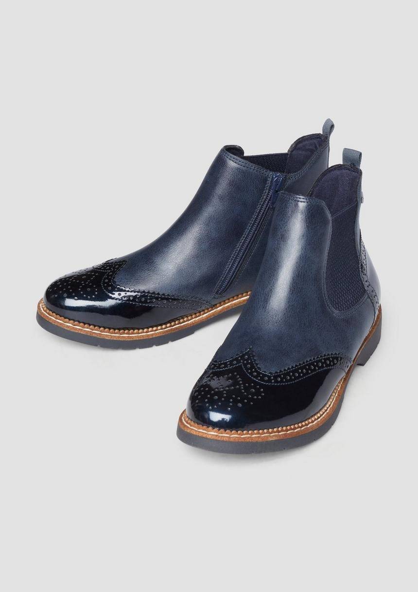 S.Oliver Chelsea-Boots Aus Kunstleder