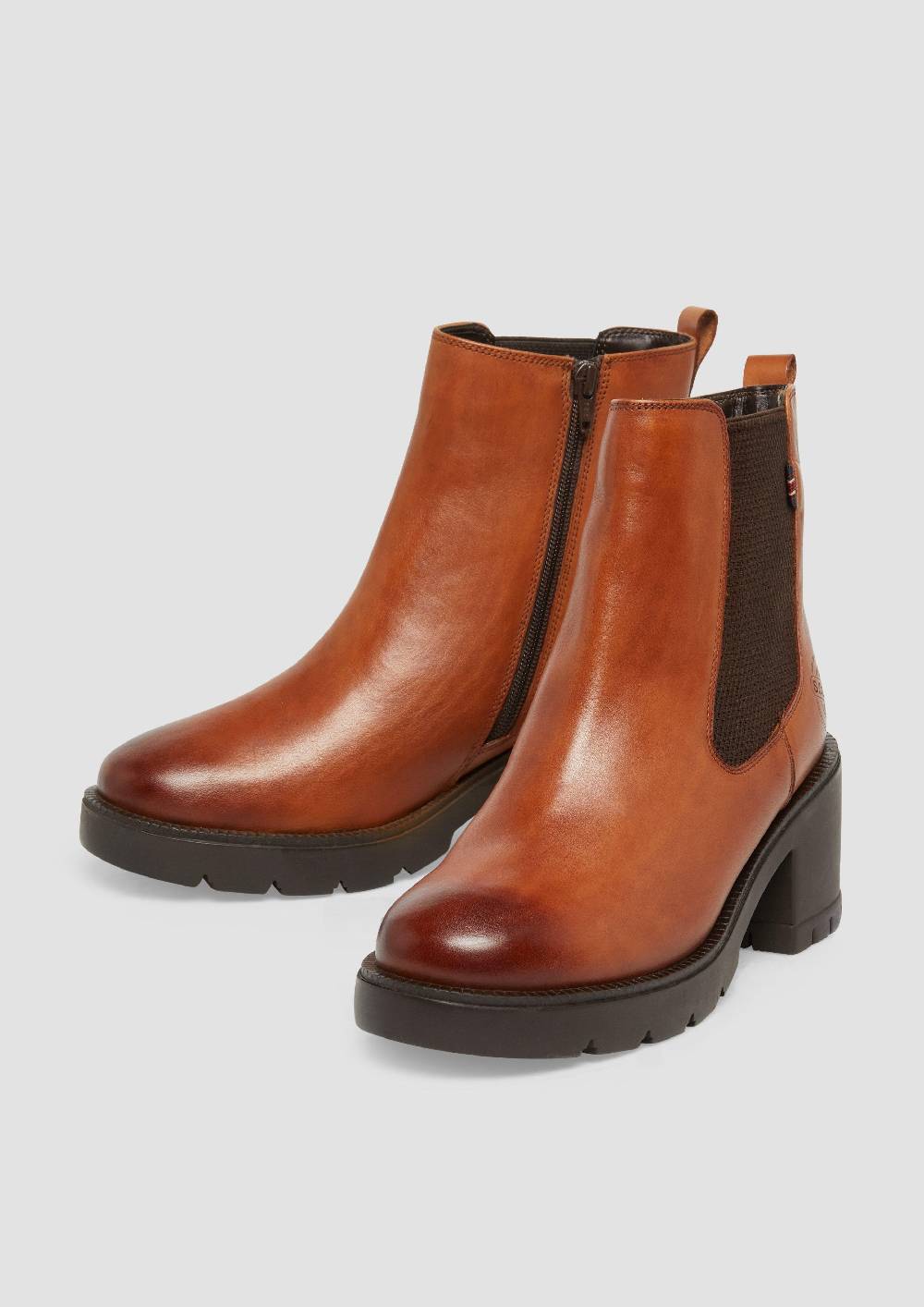 S.Oliver Chelsea-Boots Aus Leder