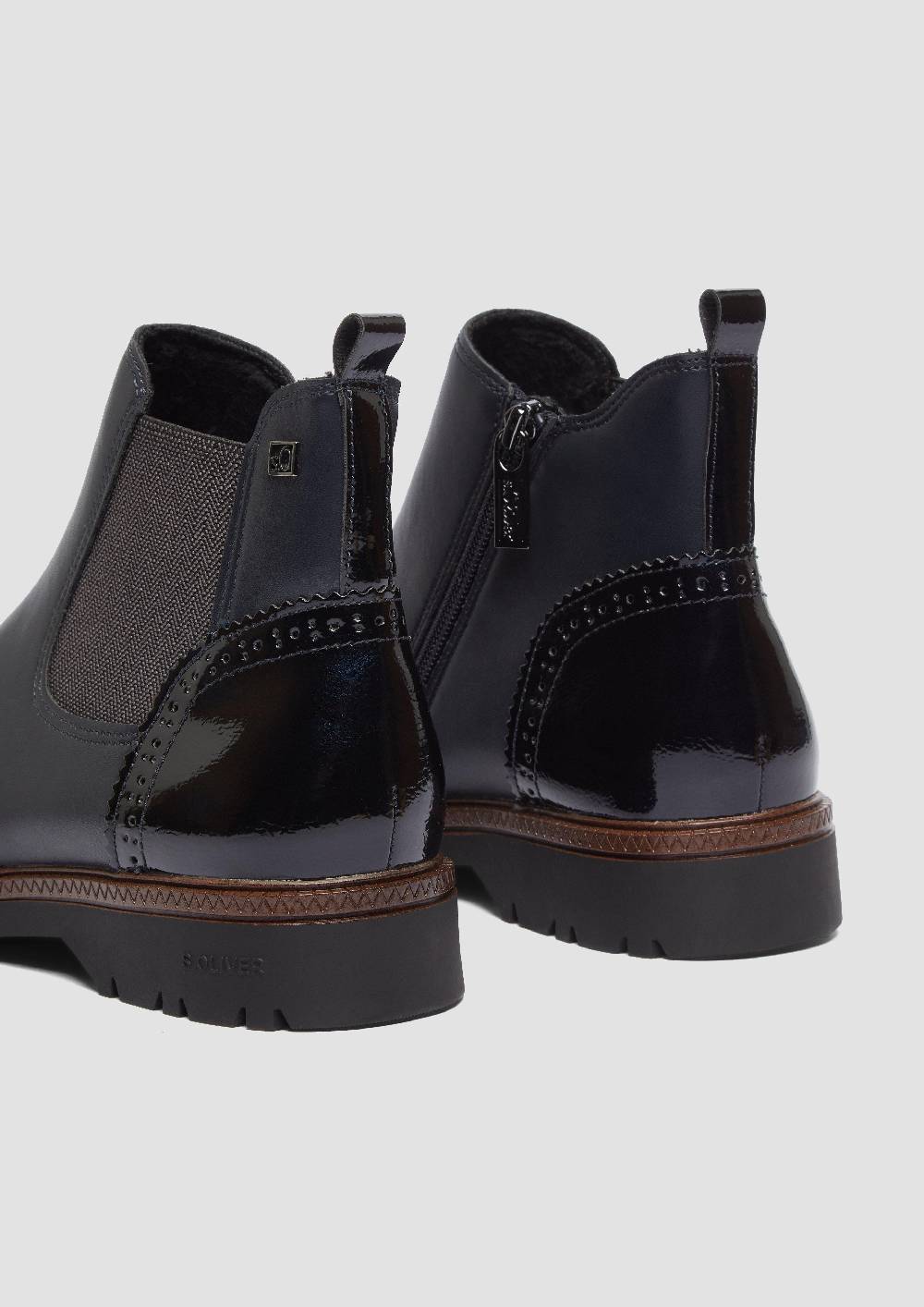 S.Oliver Chelsea Boots In Leder-Optik