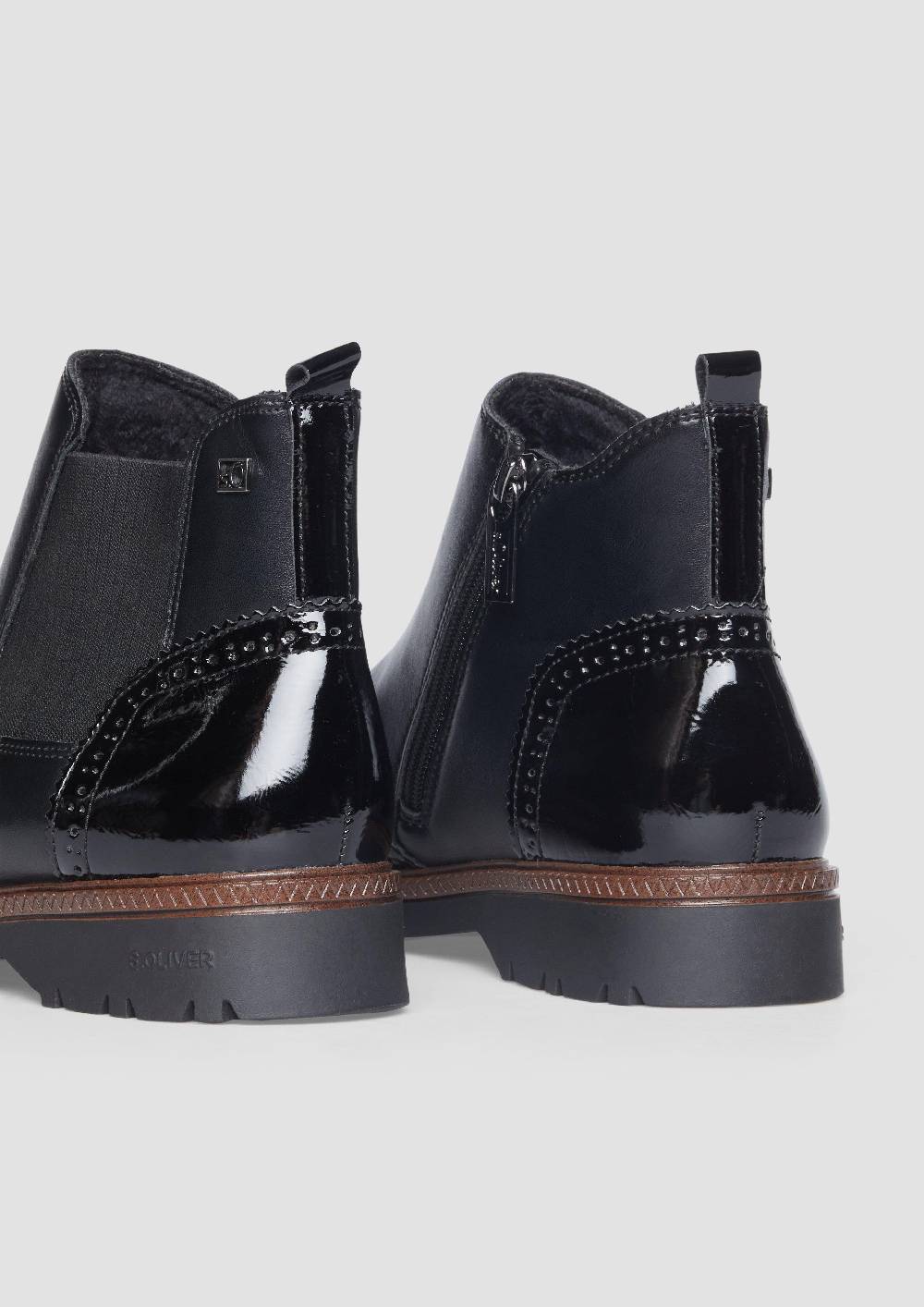 S.Oliver Chelsea Boots In Leder-Optik