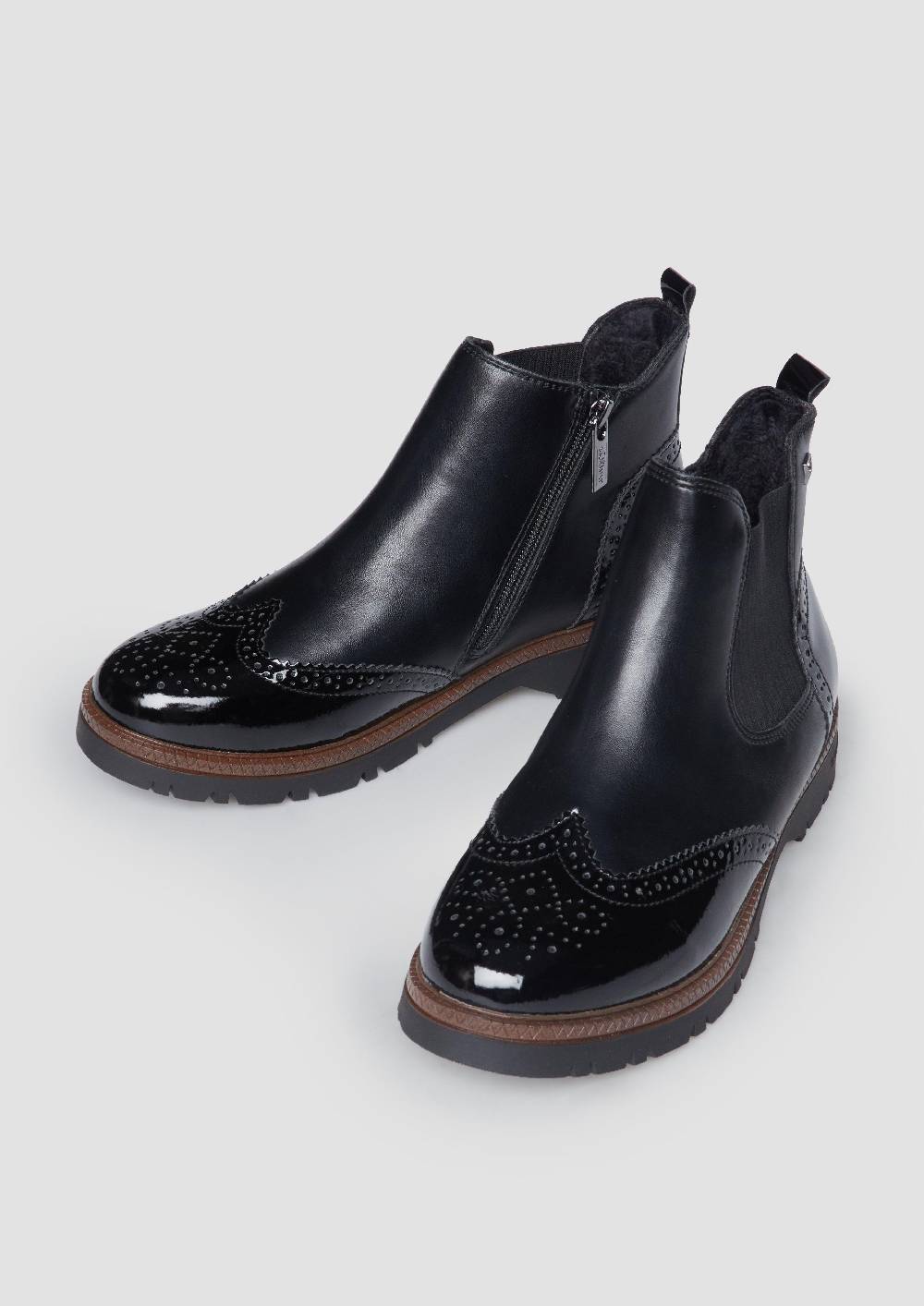 S.Oliver Chelsea Boots In Leder-Optik