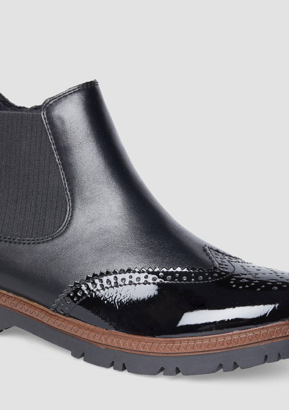 S.Oliver Chelsea Boots In Leder-Optik