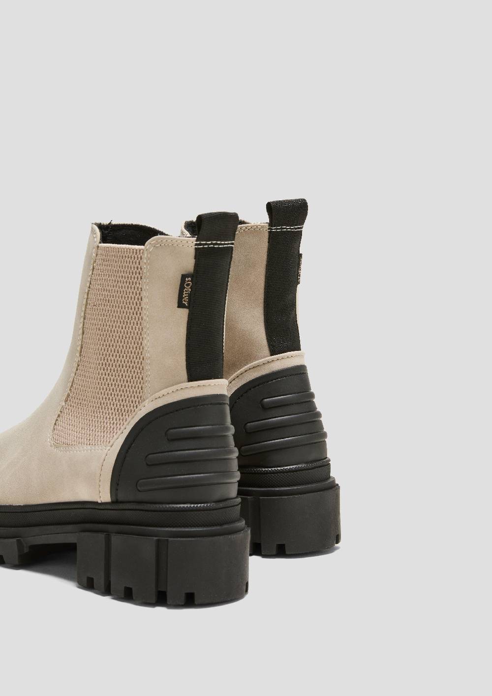 S.Oliver Chelsea Boots Mit Kontrast-Detail