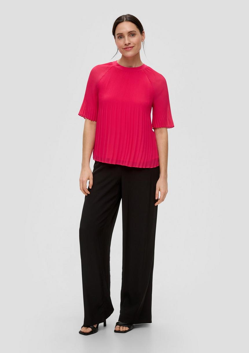 S.Oliver Chiffonbluse Mit Raffung