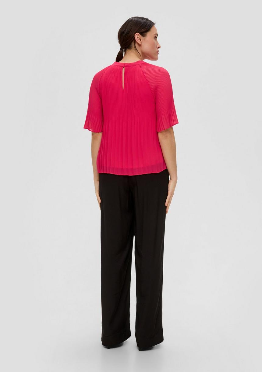S.Oliver Chiffonbluse Mit Raffung