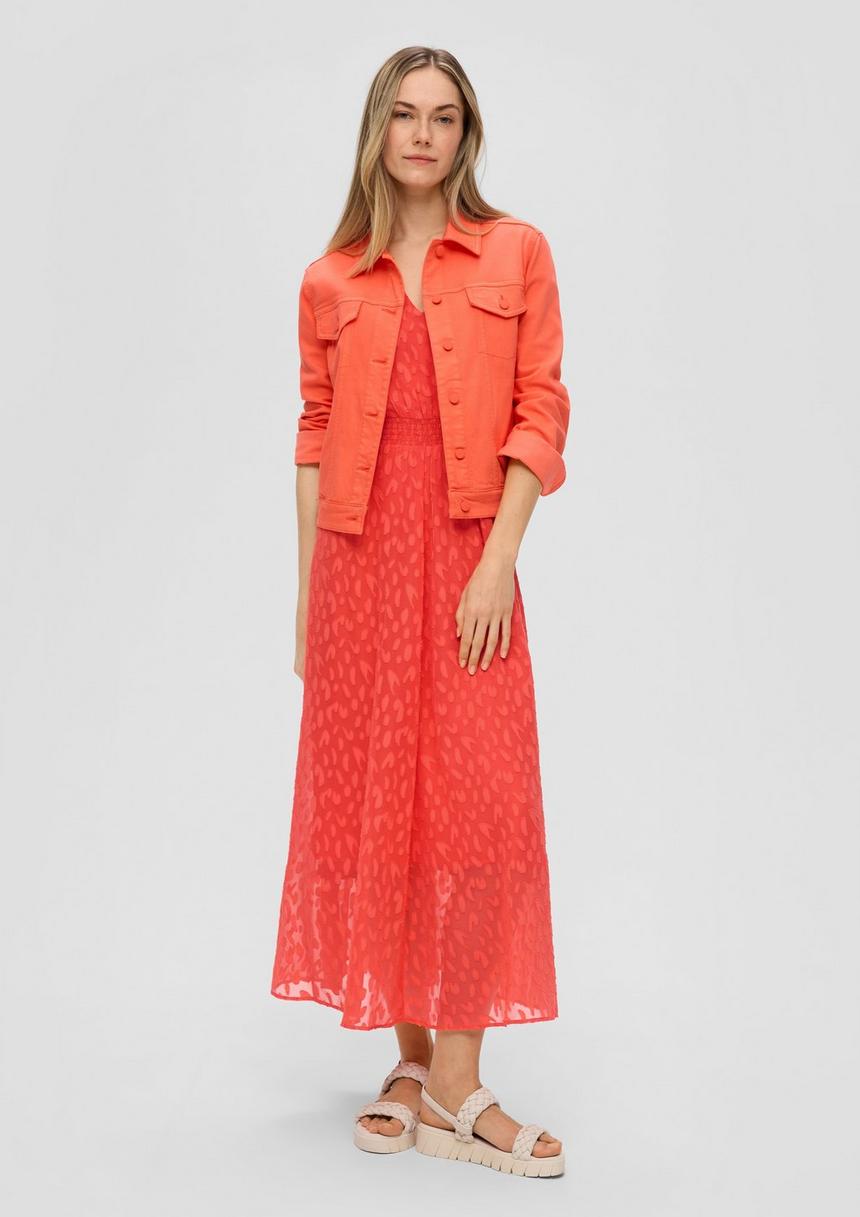 S.Oliver Chiffonkleid Mit All-over-Print