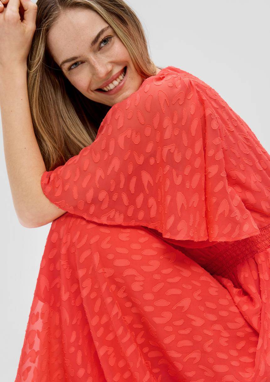 S.Oliver Chiffonkleid Mit All-over-Print