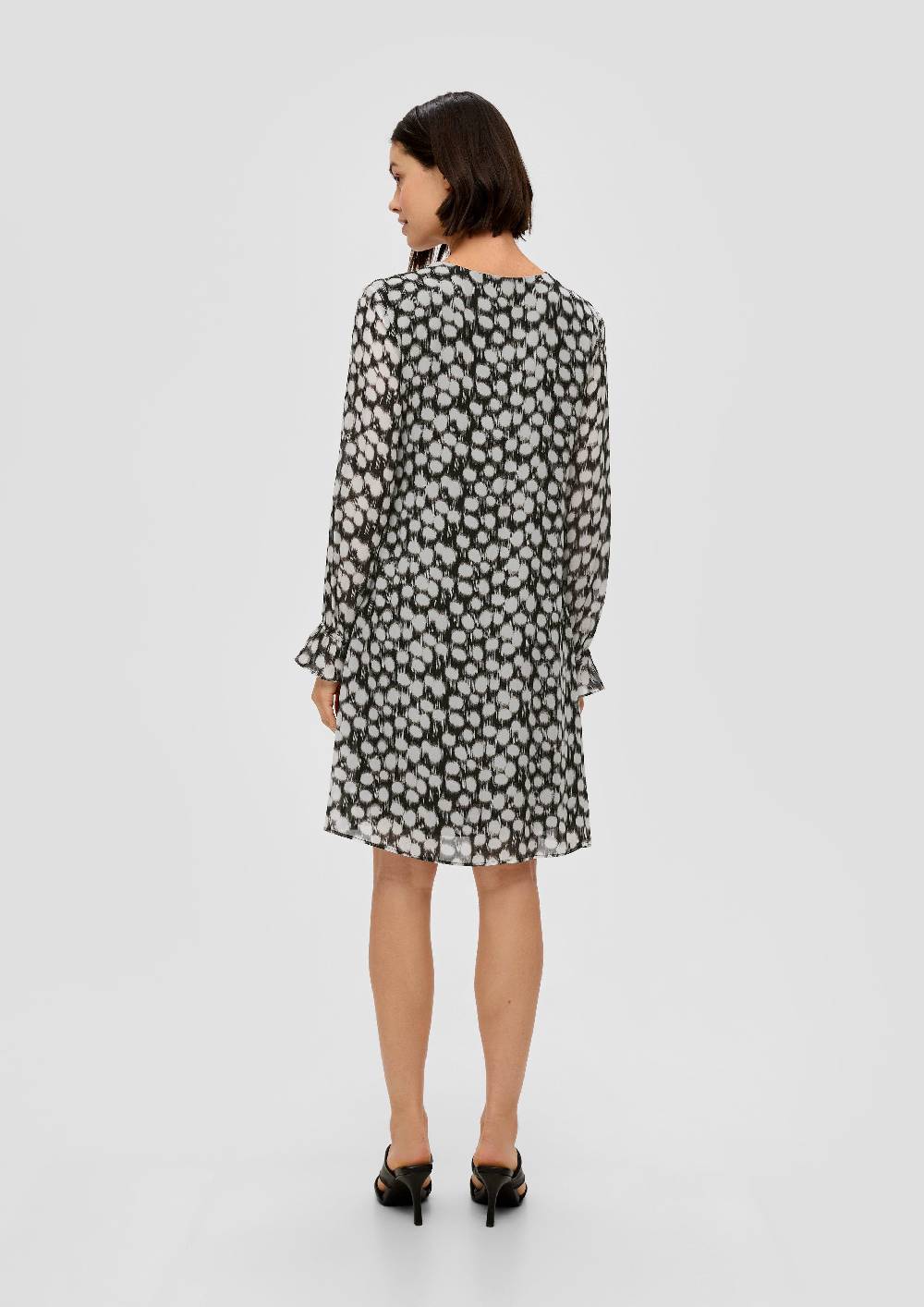 S.Oliver Chiffonkleid Mit V-Ausschnitt