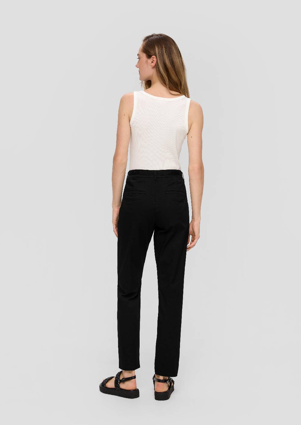 S.Oliver Chino Mit Gürtel Aus Baumwollstretch