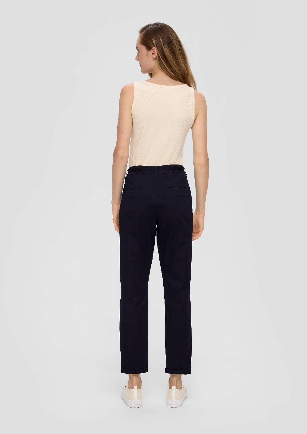 S.Oliver Chino Mit Gürtel Aus Baumwollstretch