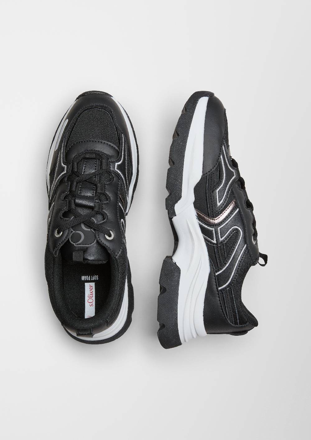 S.Oliver Chunky Sneaker Im Materialmix