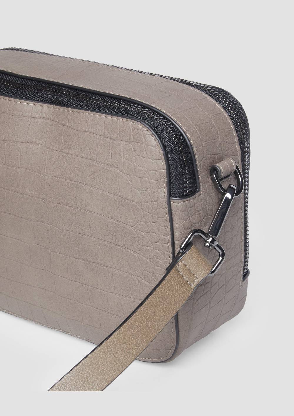 S.Oliver City-Bag In Krokodilleder-Optik