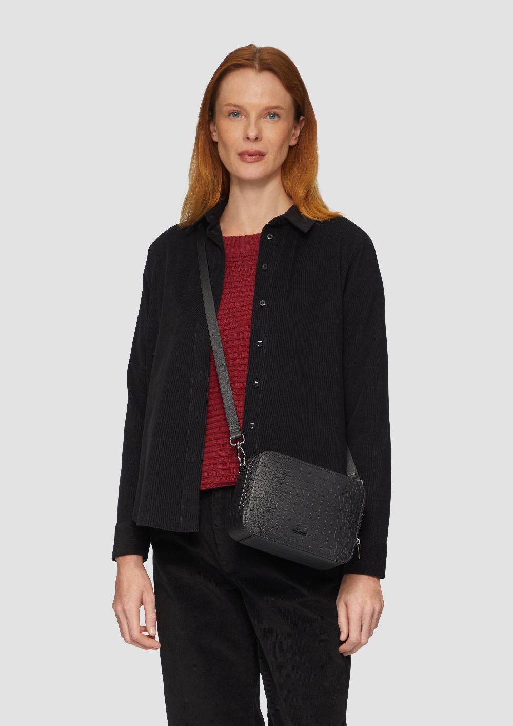 S.Oliver City-Bag In Krokodilleder-Optik